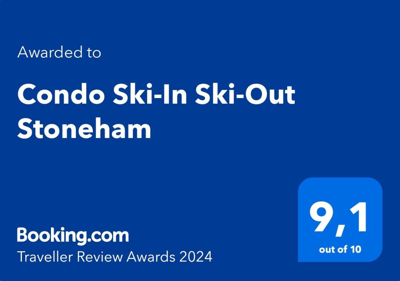 Condo Ski-In Ski-Out Stoneham Exterior foto